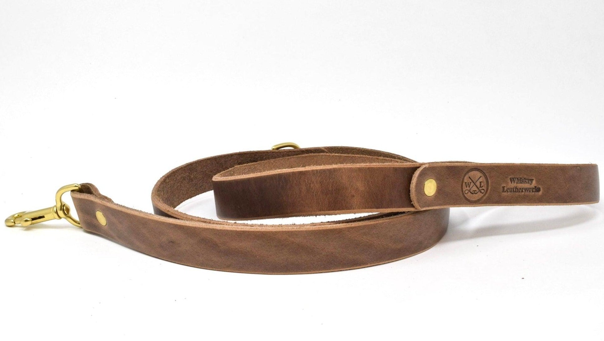 Full Leather Dog Leash - Whiskey Leatherworks