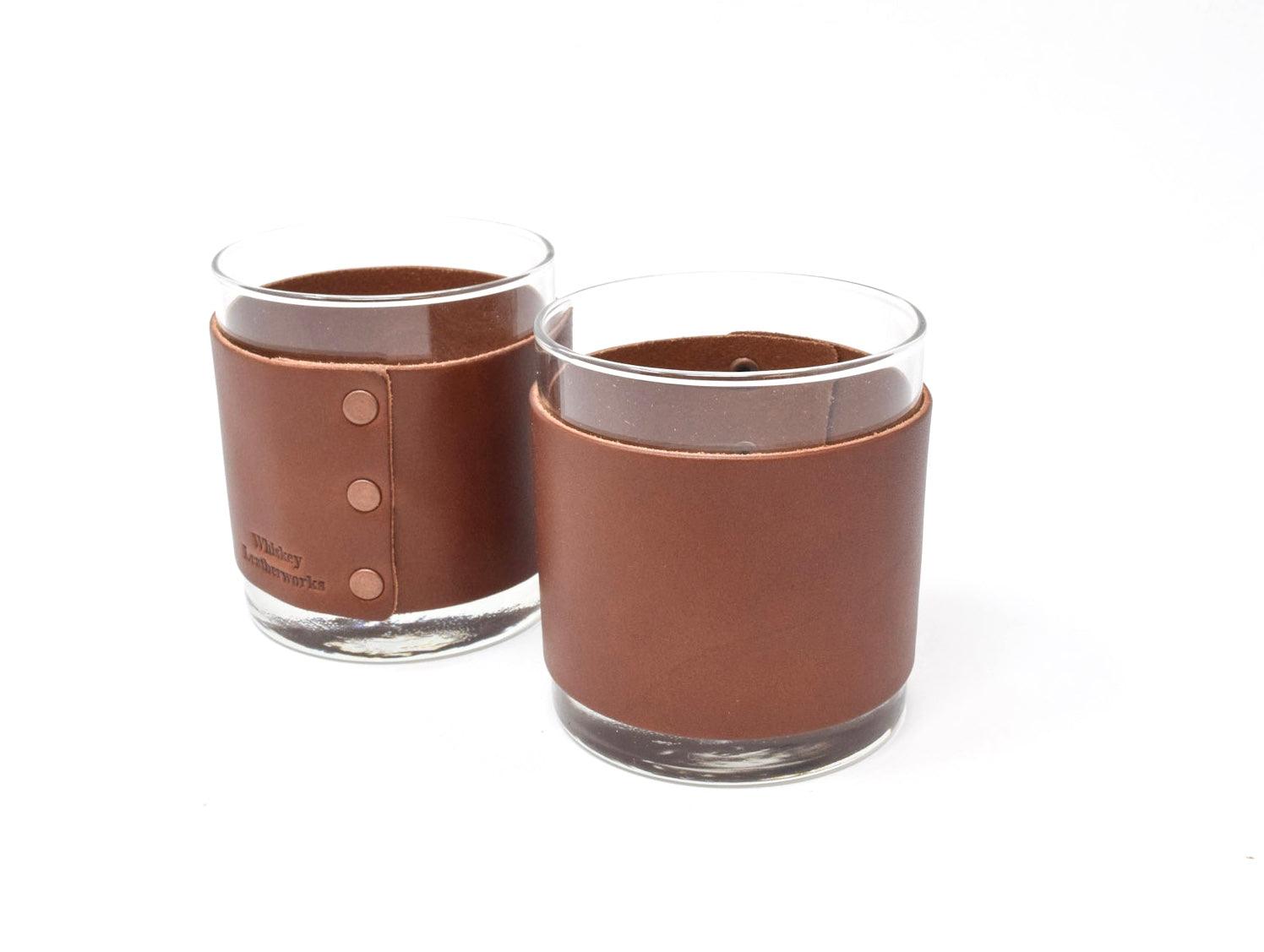 The Rocks Glass- Set of Two - Whiskey Leatherworks
