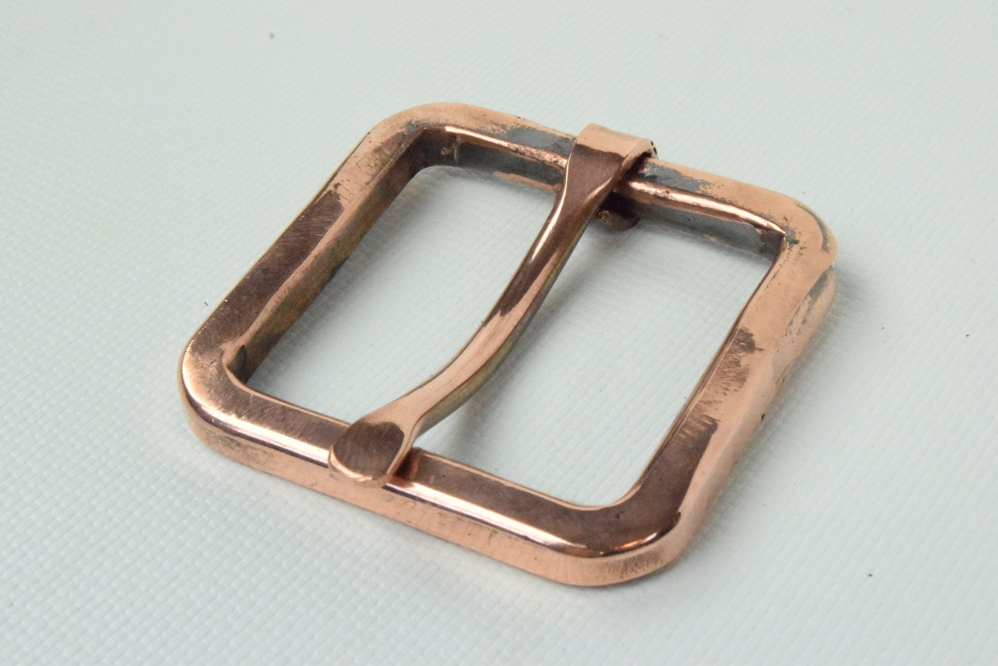 Square Rustic Copper Buckle Belts - Whiskey Leatherworks