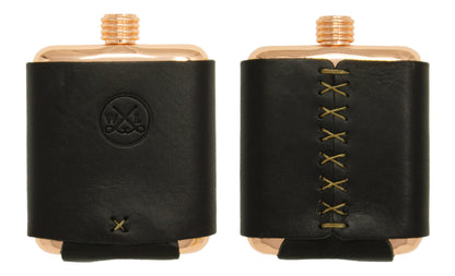 The Clark Fork Copper Flask - Whiskey Leatherworks