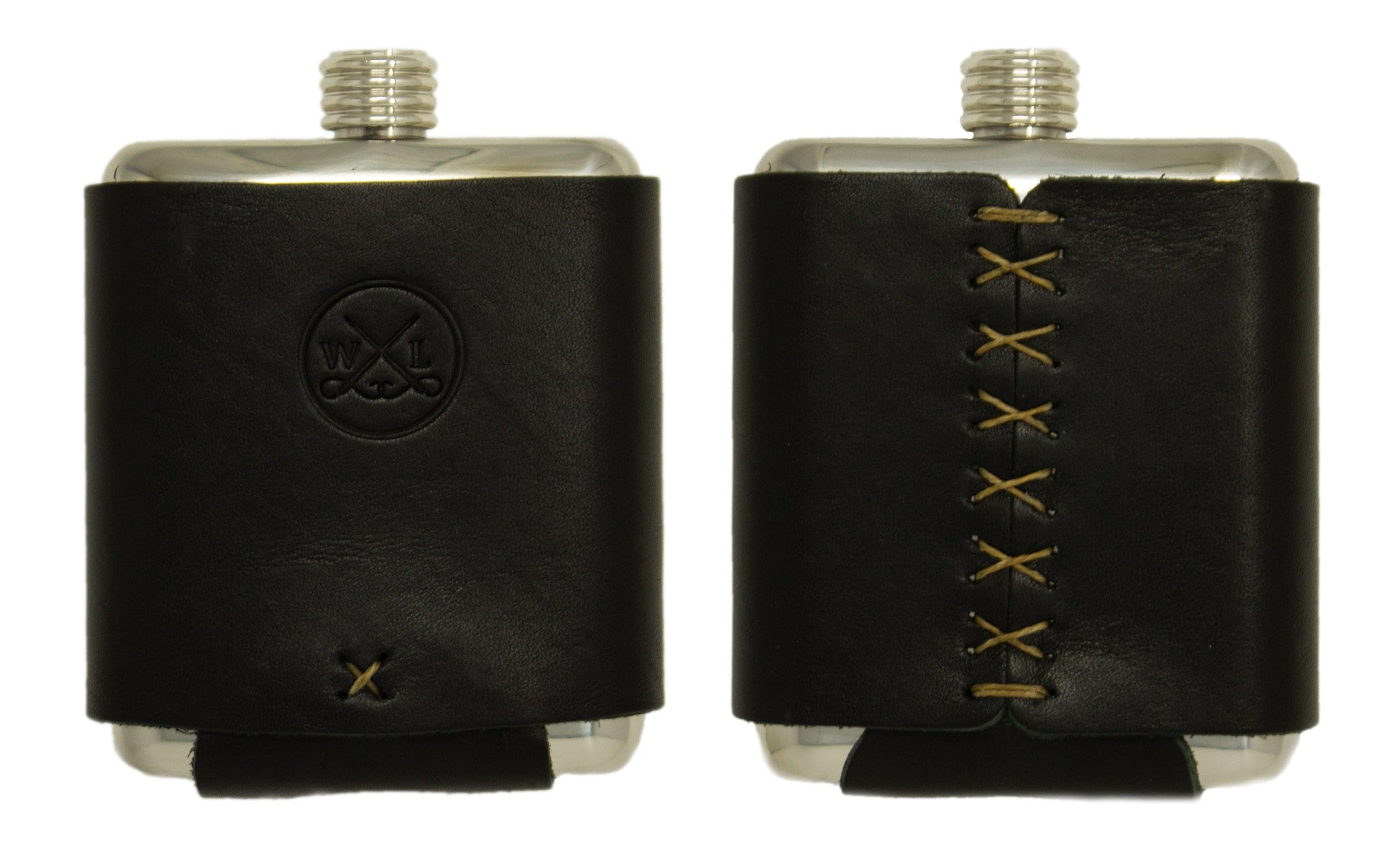 The Stillwater Stainless Flask - Whiskey Leatherworks