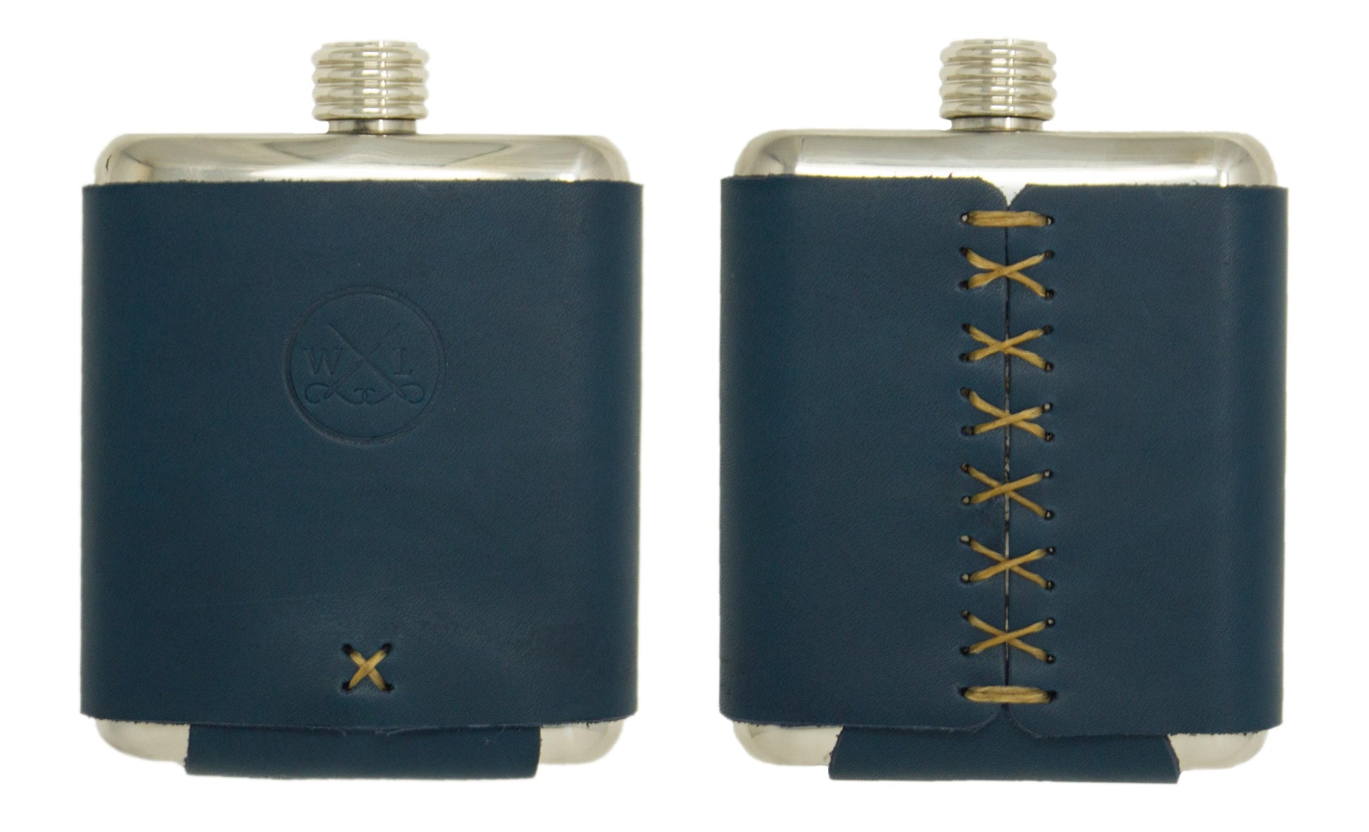 The Stillwater Stainless Flask - Whiskey Leatherworks